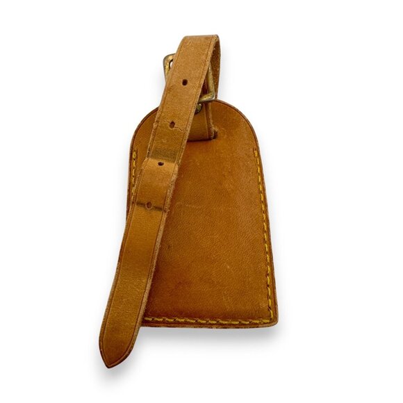 Authentic Louis Vuitton Leather Luggage Tag - Picture 11 of 12